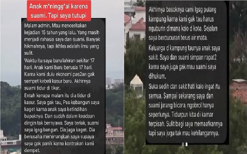 Viral Curhatan Ibu Ditinggal Anak Meninggal, 15 Tahun Simpan Rahasia Penyebab Kematian