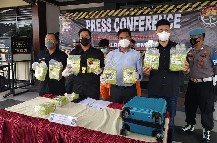 Kejar Pengedar sampai Lampung, Polres Sleman Amankan Sabu Seberat 10 Kilogram Asal Malaysia