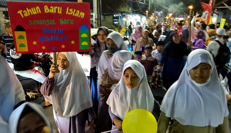 Semangat Warga Palmerah Pawai Menyambut Tahun Baru Islam 1444 Hijriah - Bagian 1