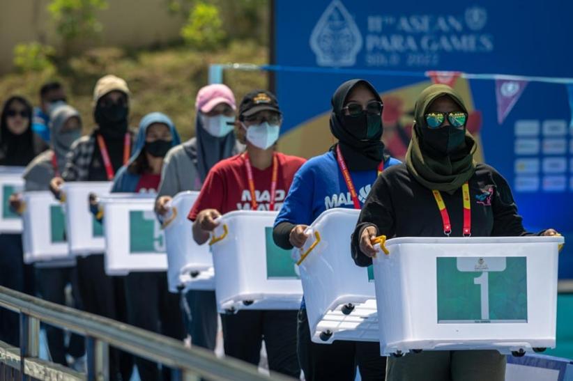 Panitia dan Sukarelawan Ikuti Simulasi Pertandingan Para Renang APG 2022 - Bagian 4