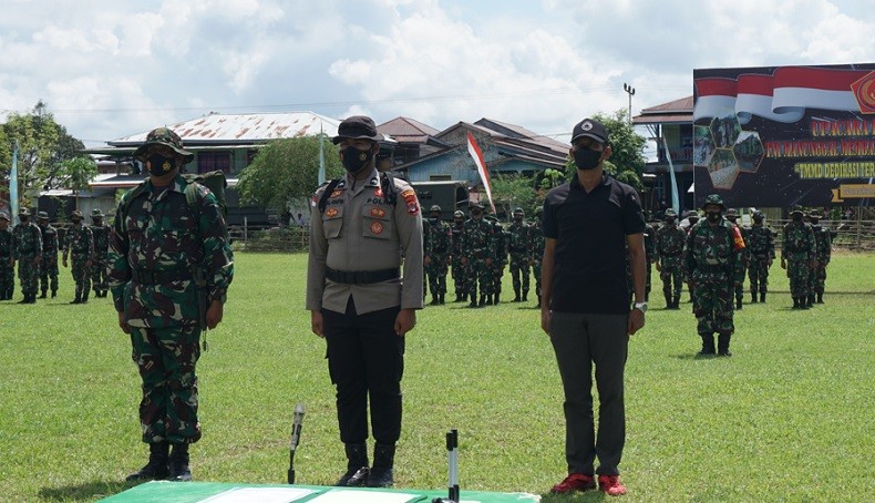TMMD 114, TNI Bantu Percepatan Pembangunan di Perbatasan Indonesia-Malaysia