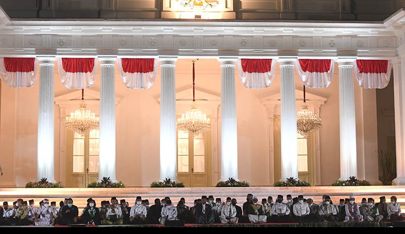 Suasana Zikir dan Doa Kebangsaan 77 Tahun Indonesia Merdeka di Istana - Bagian 3
