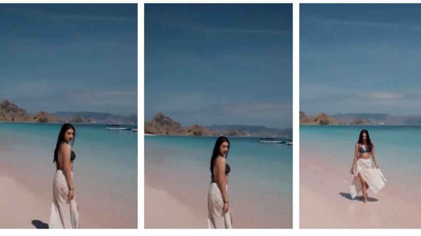 Seksi Banget Anya Geraldine Pose di Pantai Labuan Bajo, Netizen:Mirip Kylie Jenner