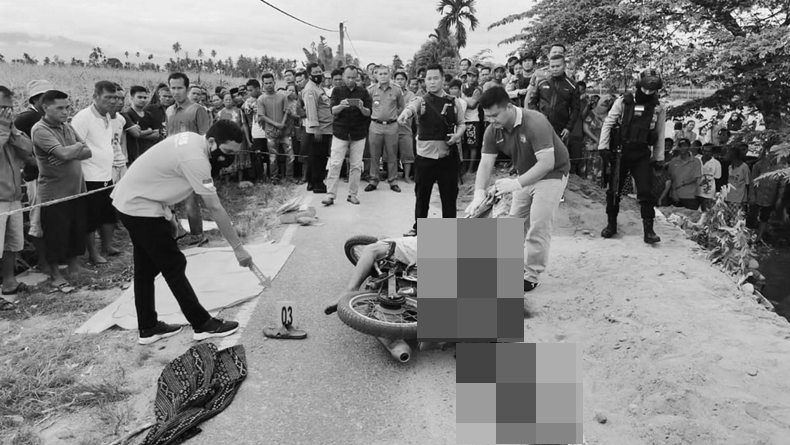 Pria di Aceh Dicegat Lalu Dibacok OTK, Mayatnya Tersangkut di Motor
