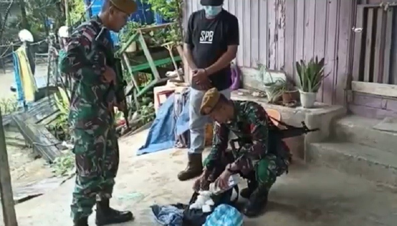 Satgas Pamtas Tangkap Kurir Narkoba di Sebatik, Sabu 1 Kg Dikemas dalam Kotak Susu Kedelai