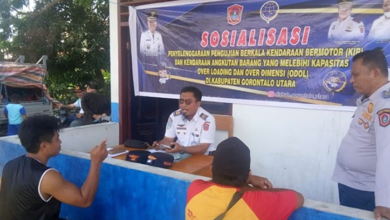 Dishub Gorontalo Utara Tindak Tegas Kendaraan Angkutan Barang Lintas Sulawesi Lebihi Kapasitas