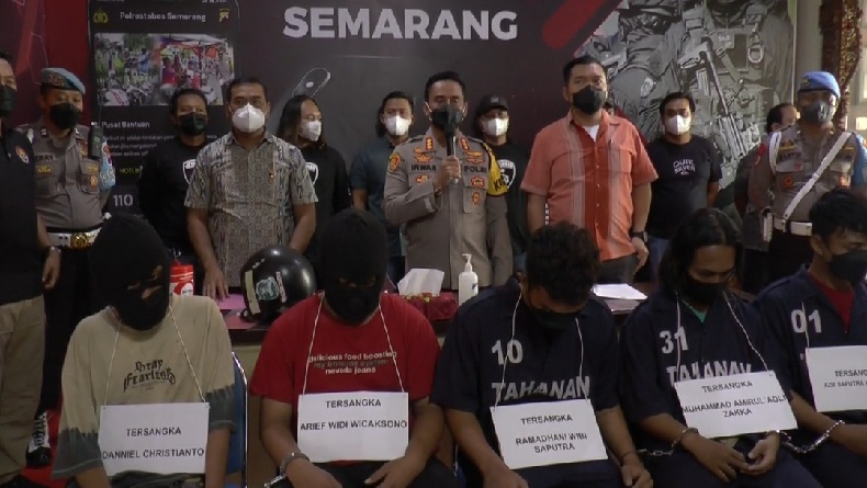 Pascapembacokan 3 Taruna AMNI Semarang, 5 Anggota Geng BK Ditangkap