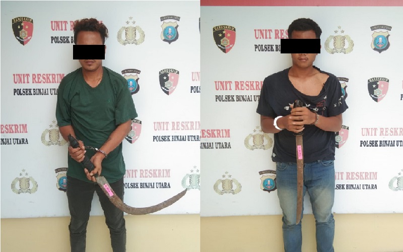 Bergaya Sangar Pamer Sajam saat Konvoi, 2 Anggota Geng Motor Ini Lemas Ditangkap Polisi