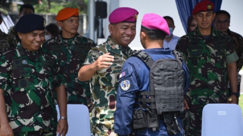 Dankormar Pimpin Sertijab, Kolonel Mar Samson Sitohang Jabat Komandan Denjaka