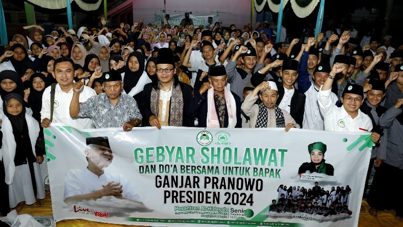 Kalangan Pesantren di Majalengka Gelar Selawat, Doakan Ganjar Jadi Presiden