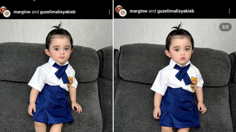 Gemas Banget Guzelim Aracelli Anak Ali Syakieb Pakai Seragam SMP, Netizen: Masya Allah Ada Barbie Hidup
