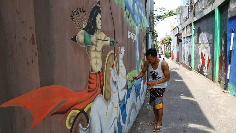 Kampung Mural di Cimahi Juara Tingkat Nasional Festival Gapura Cinta Negeri