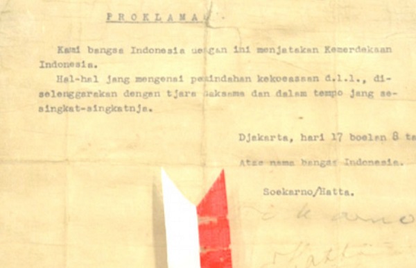 Isi Teks Proklamasi Kemerdekaan 17 Agustus 1945 dan Sejarahnya