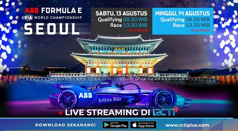 Catat! Link Live Streaming Formula E Seoul 2022 Gratis di RCTI+