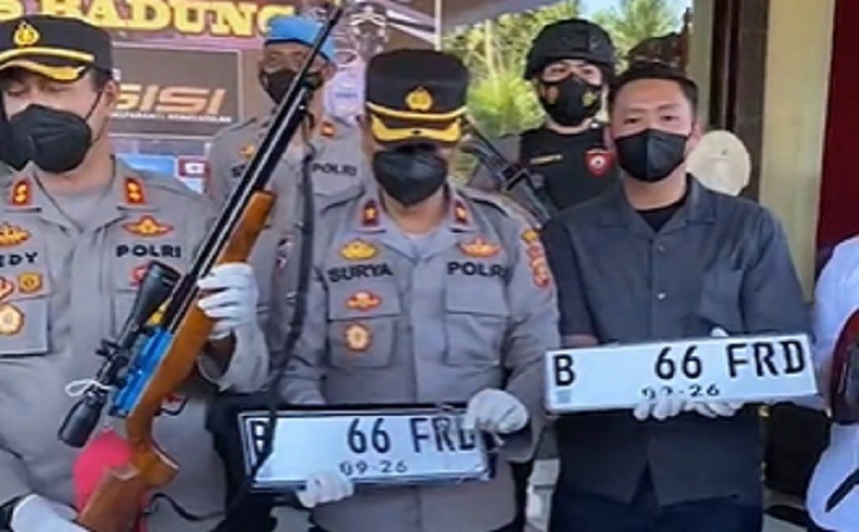 Terungkap! Penembak Airsoft Gun di Bali Naik Mobil Mewah Berpelat Nomor Palsu