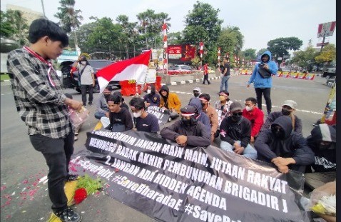 Dukung Polri Usut Tuntas Kasus Pembunuhan Brigadir J, Mahasiswa di Bogor Gelar Aksi Damai