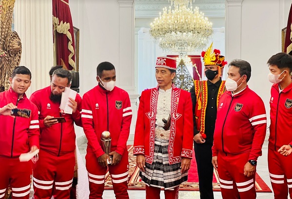 Sambut Timnas U-16 di Istana, Jokowi Beri Kabar Baik untuk Garuda Asia
