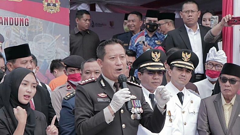Ketua Geng Motor di Bandung Jadi Gembong Narkoba, Simpan 3 Kg Sabu