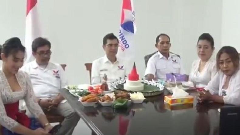 DPW Perindo Bali Antusias Ikut Lomba Menghias Tumpeng di HUT Ke-77 RI