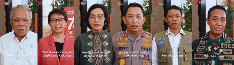 Sri Mulyani hingga Panglima TNI Ajak Rakyat Indonesia Peringati Detik-Detik Proklamasi Hari Ini Pukul 10.17 WIB 