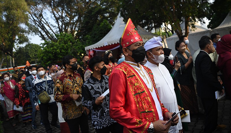 Suasana Jelang Upacara Peringatan Detik-Detik Proklamasi Kemerdekaan ke-77 RI - Bagian 2