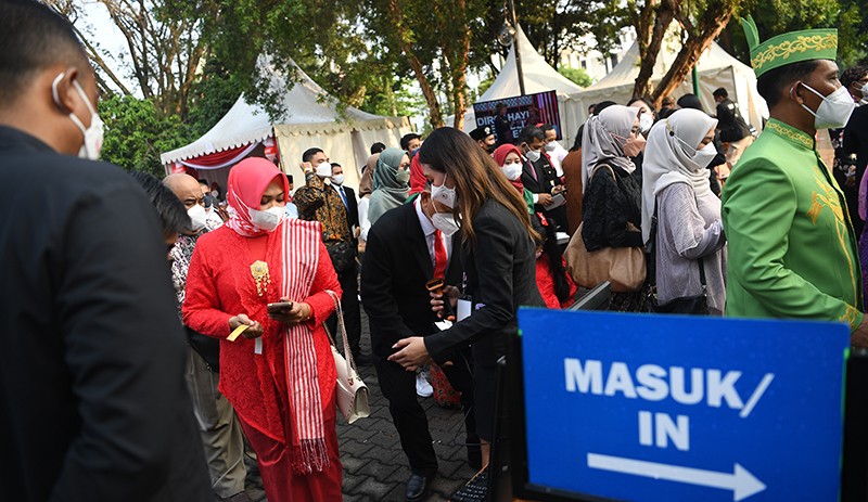 Suasana Jelang Upacara Peringatan Detik-Detik Proklamasi Kemerdekaan ke-77 RI - Bagian 3