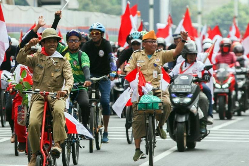Potret Parade Rakyat Merah Putih Rayakan HUT ke-77 RI - Bagian 5