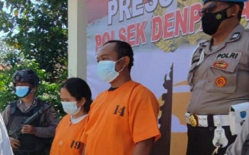 Pasutri di Denpasar Jual Bakso Sambil Edarkan 2.500 Pil Koplo, Pelanggan Pekerja Bangunan 