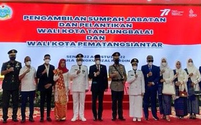 Lantik Wali Kota Pematangsiantar dan Tanjung Balai, Edy Rahmayadi Sentil Serapan Anggaran