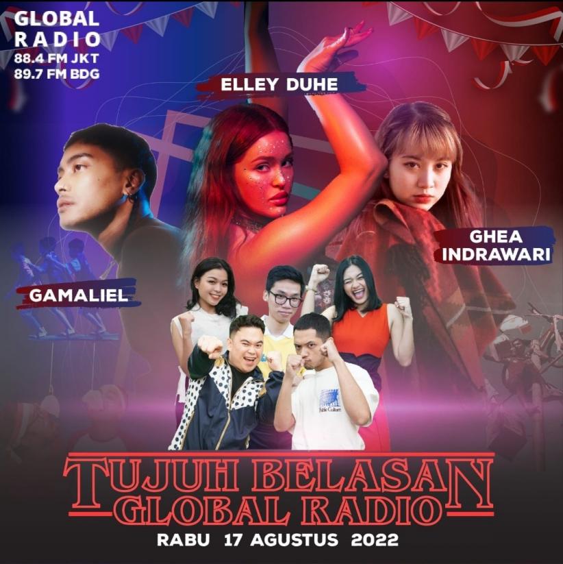 Global Radio Rayakan HUT Ke-77 Indonesia Bersama Musisi Nasional dan Internasional