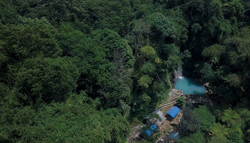 Belum Banyak Wisatawan, Begini Foto dari Udara Air Terjun Koleangkak Subang - Bagian 2
