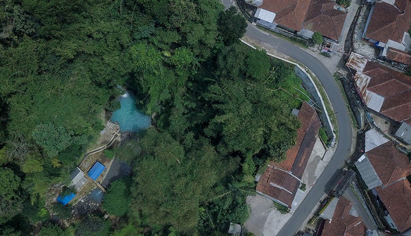 Belum Banyak Wisatawan, Begini Foto dari Udara Air Terjun Koleangkak Subang - Bagian 3