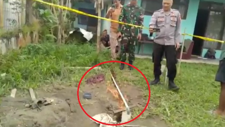 Sumur Bor Semburkan Gas di Sukaratu Tasikmalaya Menyala saat Disulut Api 