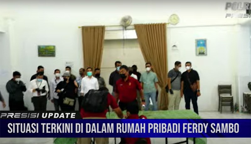 Suasana Dalam Rumah Ferdy Sambo saat Rekonstruksi Pembunuhan Brigadir J - Bagian 3