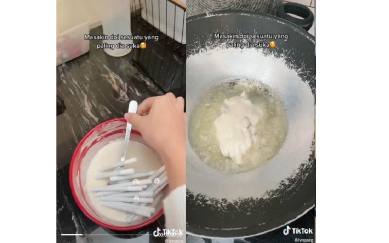 Viral Istri Goreng Rokok Suami Pakai Tepung, Netizen Tepuk Tangan Punya Ide Baru  