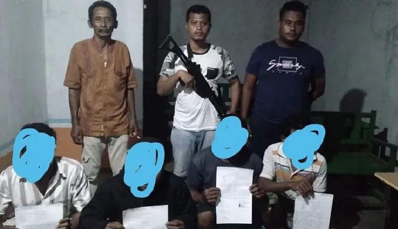 Melaut Pakai Bom Ikan, 4 Nelayan Ditangkap TNI AL dan Polairud Maluku Utara