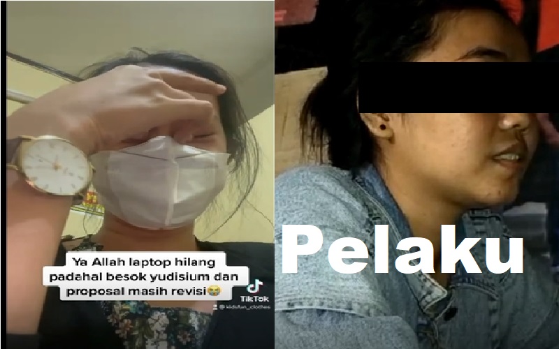 title Viral Laptop Mahasiswi Dicuri saat Akan Sidang Skripsi, Pelaku Teman Sekamar yang Antar Korban ke Polisi Viral Laptop Mahasiswi Dicuri saat Akan Sidang Skripsi, Pelaku Teman Sekamar yang Antar Korban ke Polisi