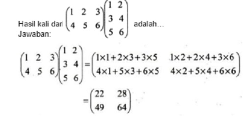 7 Contoh Soal Matriks Dan Pembahasan Jawabannya Kelas 11 Sma Bagian 3 5912