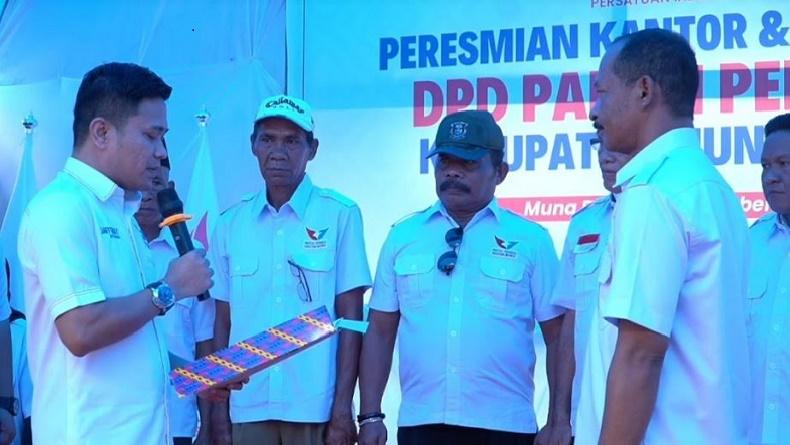 Lantik Pengurus Baru, Jaffray Bittikaka Harapkan Muna Barat Jadi Lumbung Suara Perindo