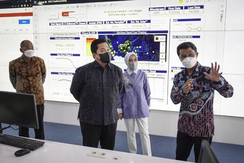 Erick Thohir Kunjungi Pertamina Integrated Enterprise Data and Command Center - Bagian 1