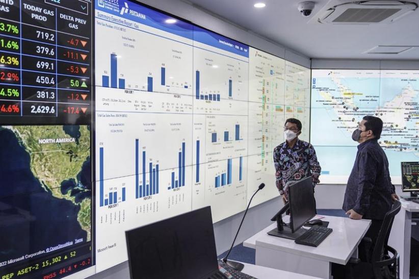 Erick Thohir Kunjungi Pertamina Integrated Enterprise Data and Command Center - Bagian 2
