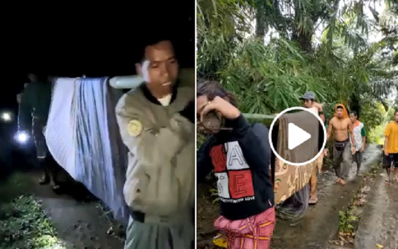 title Video Viral Ibu Hamil Ditandu Warga Malam Hari saat Akan Melahirkan, Ambulans Tak Bisa Lewat Video Viral Ibu Hamil Ditandu Warga Malam Hari saat Akan Melahirkan, Ambulans Tak Bisa Lewat