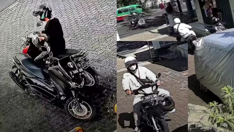 Viral Pencurian Helm Terjadi di 4 Titik di Bandung, Wajah Pelaku Terekam CCTV
