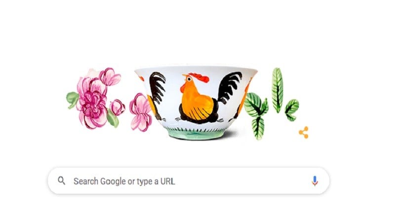 Mangkuk Ayam Jago Nongol di Google Doodle, Ini Filosofinya