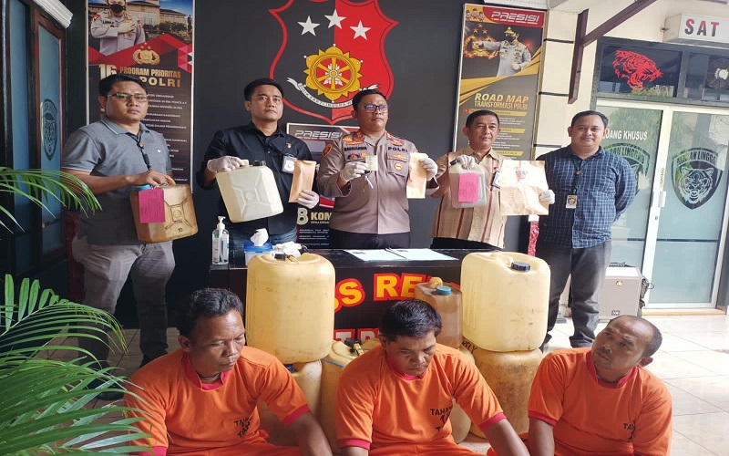 Beli BBM Pakai Tangki Modifikasi, 3 Pelaku Ditangkap Polres Lubuklinggau 