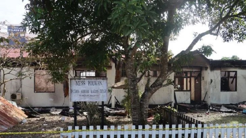 Mes Polwan Polres Seram Bagian Timur Terbakar, Diduga akibat Korsleting Listrik