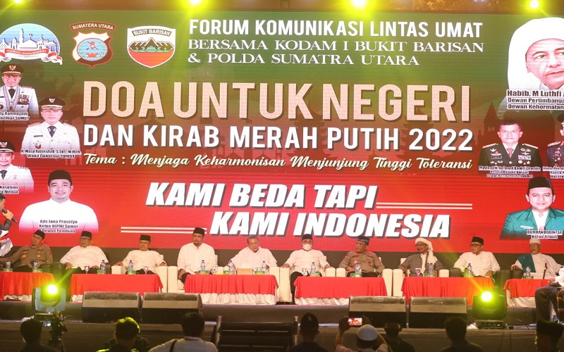 Pesan Menyentuh Habib Luthfi saat Doa Bersama Lintas Agama di Sumut