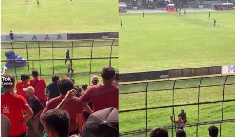 Diteriaki Sambo oleh Suporter Bola, Polisi Ini Tersenyum dan Lambaikan Tangan