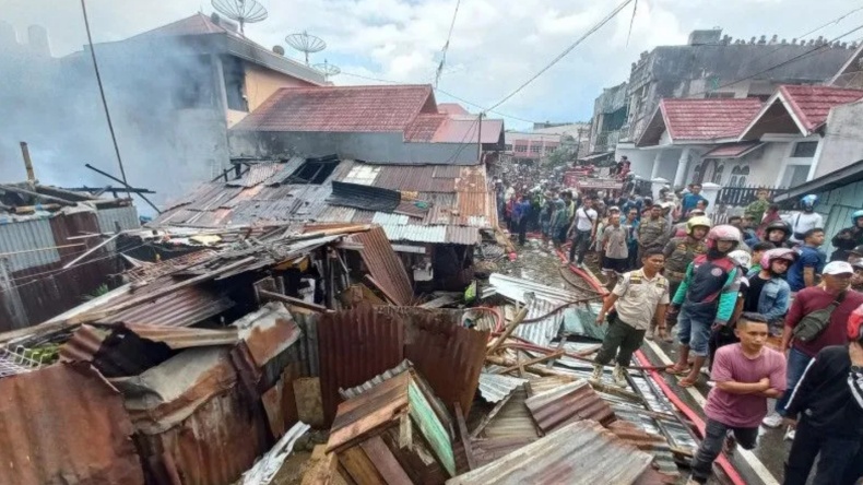 Kebakaran di Bukittinggi, 5 Petak Rumah Warga Aur Kuning Ludes Dilalap Api