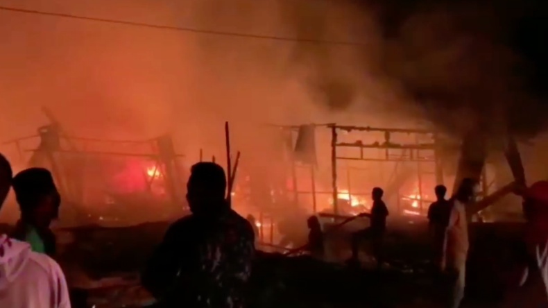 Kebakaran di Langsa, 3 Rumah Semi Permanen Ludes Dilalap Api